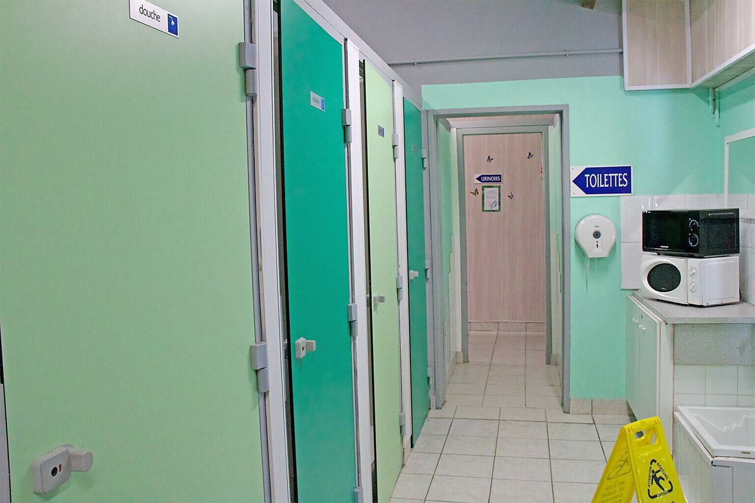 Bloc sanitaire du camping Le Petit Booth